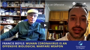 Francis Boyle: Wuhan Coronavirus is an Offensive Biological Warfare Weapon #131
